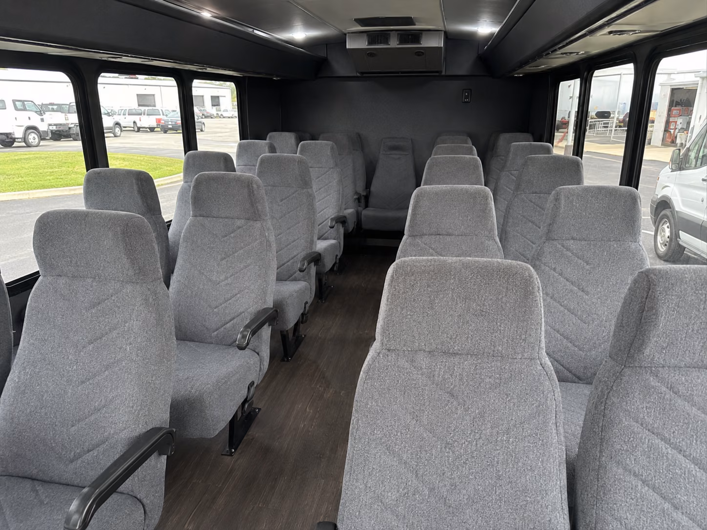 bryan 18 passenger minibus inside