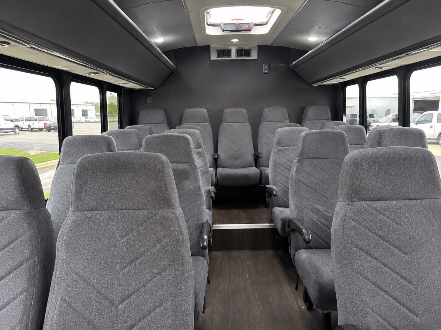 bryan 18 passenger minibus interior