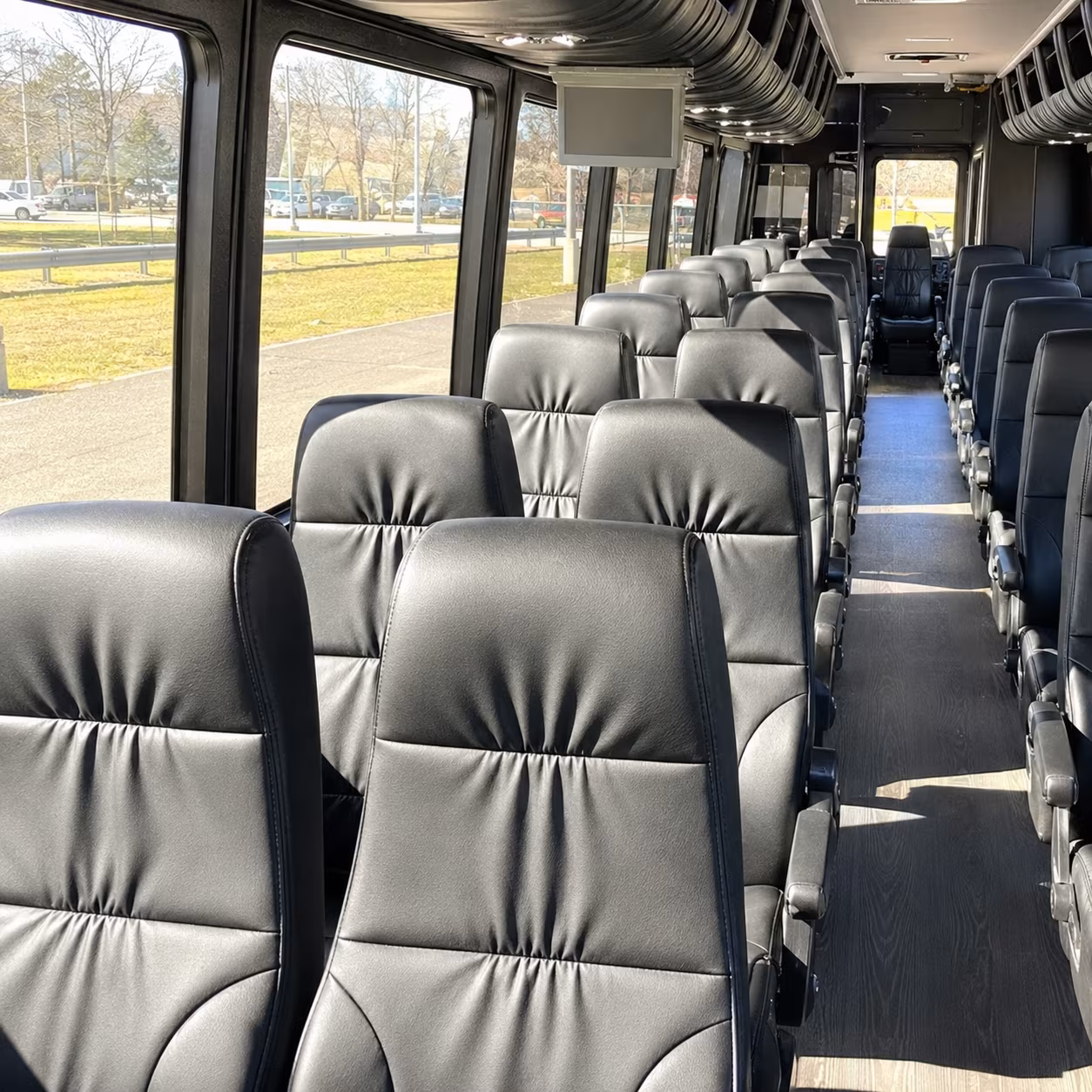 bryan 28 passenger minibus interior