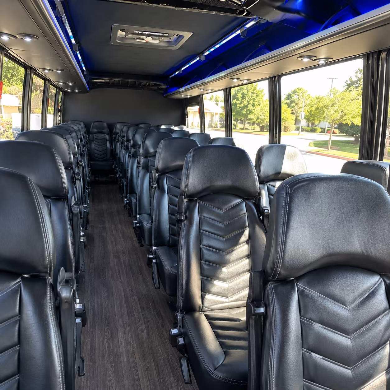 bryan 30 passenger minibus interior