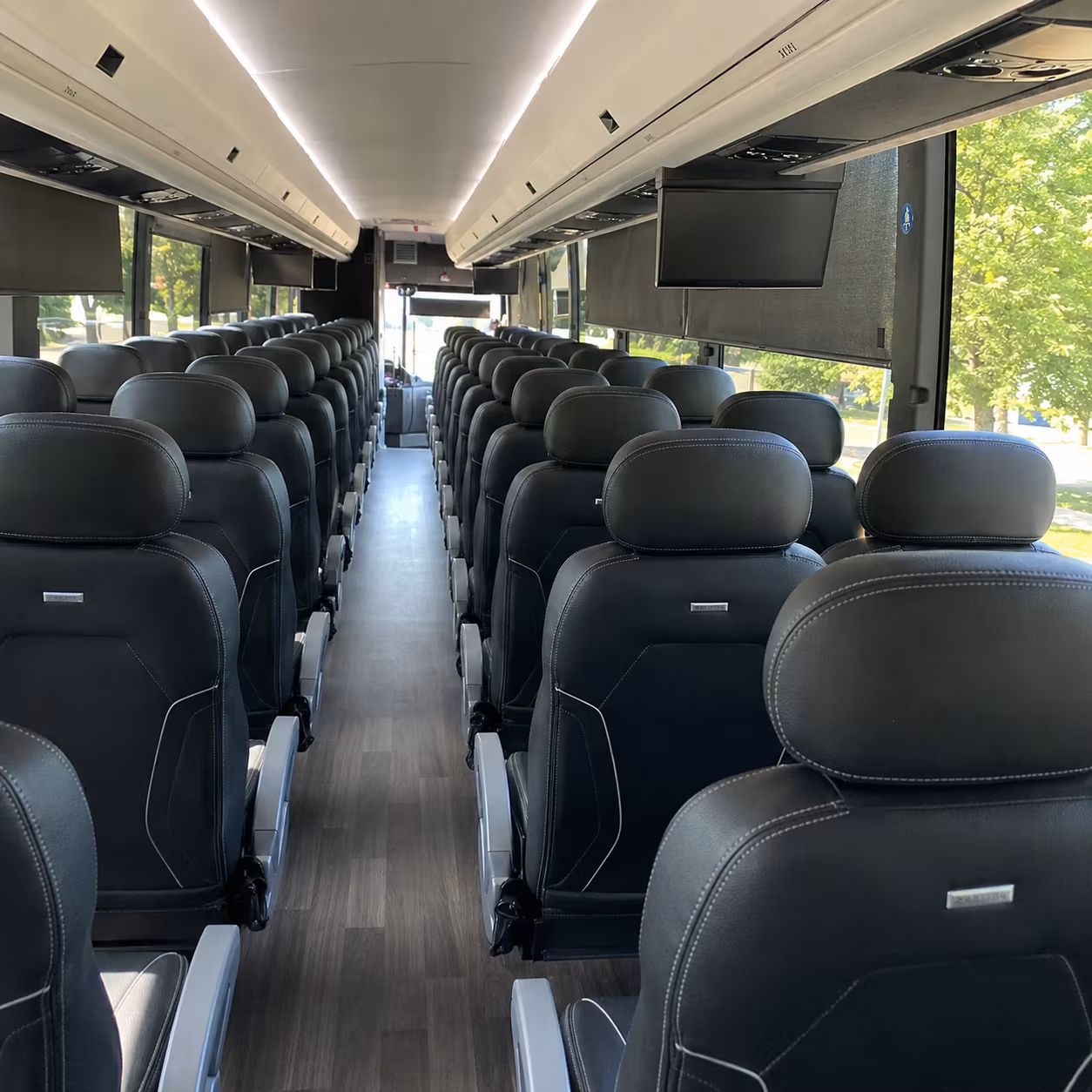 bryan charter bus inside