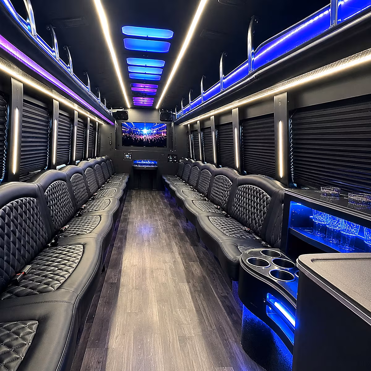 bryan party bus inside